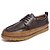 cheap Men&#039;s Oxfords-Men&#039;s PU Spring / Fall Comfort Oxfords Slip Resistant Khaki / Brown / Black