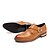 voordelige Heren Oxfordschoenen-Heren Bullock Shoes Leer Lente / Herfst Comfortabel Loafers &amp; Slip-Ons Geel / Bruin / Zwart / Jurk schoenen