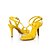 זול סנדלי נשים-בגדי ריקוד נשים סנדלים חתונה שמלה מסיבה וערב קיץ עקב סטילטו הליכה עור שקד צהוב אפרסק