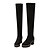 baratos Botas de mulher-Feminino-Botas-Plataforma Conforto Botas Montaria Botas da Moda-Salto Grosso Plataforma-Preto Marrom Vermelho Amêndoa-Couro Envernizado