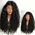 cheap Synthetic Wigs-Black Wigs for Women Synthetic Lace Front Wig Curly Side Part  Long Light Brown Medium Brown Jet Black Dark Brown Natural Black Synthetic Hair Women&#039;s Heat Resistant Party Natural Hairline Black