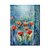 baratos Pinturas Florais/Botânicas-Pintados à mão Floral/Botânico Pinturas a óleo,Modern 1 Painel Tela Hang-painted pintura a óleo For Decoração para casa