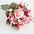 billige Kunstig blomst-1 Afdeling Polyester Plastik Roser Bordblomst Kunstige blomster