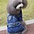 preiswerte Hundekleidung-Hund Overall Jeansjacken Welpenkleidung Jeans Cowboy Modisch Winter Hundekleidung Welpenkleidung Hunde-Outfits Kostüm für Mädchen und Jungen Hund Jeansstoff S M L XL XXL