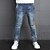 preiswerte Unterteile-Kinder Jungen Blumig Alltag Solide Baumwolle Hose Jeans Blau