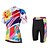 cheap Men&#039;s Clothing Sets-Miloto Women&#039;s Short Sleeve Cycling Jersey with Shorts Summer Lycra Polyester Pink Rainbow Plus Size Bike Shorts Jersey Bib Tights Quick Dry Breathable Back Pocket Sweat wicking Sports Rainbow