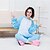 preiswerte Kigurumi Pyjamas-Kigurumi-Pyjamas Elefant Pyjamas-Einteiler Kostüm Polyester Blau Cosplay Für Tiernachtwäsche Karikatur Halloween Fest / Feiertage