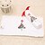 billige Julepynt-1pc hvid jul håndklæde broderi juletræet design badeværelse bruser party gave