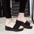 preiswerte Damenslipper &amp; Flip-Flops-Damen-Slippers &amp; Flip-Flops-Lässig-Stoff-Plateau-Wedges-Schwarz / Rot