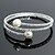 abordables Brazaletes-Mujer Hilo Tenis Brazaletes Redondos Perla Artificial Pulsera pulsera Plateado Para Boda Fiesta Ocasión especial Aniversario Cumpleaños Regalo / Plata / Diario / Casual / Pedida