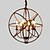 tanie Design świeczkowy-50 cm Świeca Żyrandol Metal Globus Malowane wykończenia Rustykalny 110-120V / 220-240V