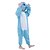 tanie Piżamy kigurumi-Dla dzieci Piżama Kigurumi Słoń Zwierzę Piżama Onesie Flanela Polar Niebieski Cosplay Dla Chłopcy i dziewczęta Animal Piżamy Rysunek Festiwal/Święto Kostiumy