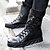 cheap Men&#039;s Boots-Men&#039;s Shoes Leather PU Winter Fall Comfort Fashion Boots Snow Boots Boots Walking Shoes Booties/Ankle Boots Rivet Zipper Lace-up for