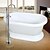 billige Badekraner-Badekarskran - Moderne Krom Frittstående Keramisk Ventil Bath Shower Mixer Taps / To Håndtak to hull