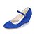 cheap Wedding Shoes-Women&#039;s Wedge Heels Silk Spring / Summer / Fall Heels Wedge Heel Buckle Golden / Champagne / Ivory / Wedding / Party &amp; Evening