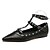 billige Flate sko til kvinner-Dame-PU-Flat hæl-Ballerina / Spiss tå-Flate sko-Friluft-Svart
