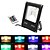 cheap LED Flood Lights-1pc 20 W LED Floodlight Lawn Lights Waterproof Remote Controlled Decorative RGB 85-265 V Outdoor Lighting Courtyard Garden 1 LED Beads