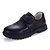 baratos Sapatos Oxford de mulher-Mulheres Mocassins e Slip-Ons Sem Salto Pele Primavera / Outono Preto