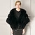 cheap Faux Fur Wraps-Sleeveless Capelets Faux Fur Wedding / Party Evening Women&#039;s Wrap With Feathers / Fur