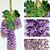 baratos Flor artificial-Flores artificiais 1 Ramo Estilo Moderno Violeta Guirlandas &amp; Flor de Parede