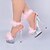 cheap Women&#039;s Sandals-Women&#039;s Sandals Furry Feather Plus Size Handmade Wedding Party &amp; Evening Club Solid Colored Stripper Heels High Heel Sandals Summer Feather Platform Stiletto Heel Open Toe Sexy Sweet Patent Leather