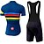 cheap Men&#039;s Clothing Sets-KEIYUEM Men&#039;s Women&#039;s Short Sleeve Cycling Jersey with Bib Shorts Coolmax® Mesh Silicon Bike Clothing Suit Breathable Quick Dry Back Pocket Sweat-wicking Sports Classic Clothing Apparel / Stretchy