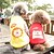 preiswerte Hundekleidung-Hund T-shirt Hundekleidung Cartoon Design Gelb Daune Baumwolle Kostüm Für Frühling &amp; Herbst Winter Herrn Damen Modisch