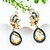cheap Earrings-Women&#039;s Crystal Citrine Earrings Pear Cut Solitaire Mood Ladies Vintage European Fashion Crystal Rhinestone Earrings Jewelry White / Blue For Wedding Party Daily Casual Sports Masquerade