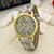 preiswerte Modeuhren-Damen Uhr Armbanduhr Quartz Leder Mehrfarbig Armbanduhren für den Alltag / Analog damas Freizeit Modisch Holz Schwarz Gelb Khaki