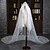 preiswerte Hochzeitsschleier-Einschichtig Schnittkante Hochzeitsschleier Kathedralen Schleier Mit Applikation Tüll