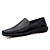 abordables Zapatillas sin cordones y mocasines de hombre-Hombre Mocasín Cuero de Napa Primavera / Verano / Otoño Zapatos de taco bajo y Slip-On Negro / Marrón / Invierno / Oficina y carrera