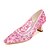 cheap Wedding Shoes-Unisex Glitter Spring / Summer / Fall Heels Chunky Heel Sparkling Glitter Pink / Golden / Ivory / Wedding / Party &amp; Evening