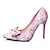 cheap Women&#039;s Heels-Women&#039;s Shoes PU Summer Heels Stiletto Heel Bowknot Blue / Pink