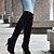 abordables Zapatos de hombre-Mujer Botas Botas de tacón de aguja Tacón Stiletto Semicuero Botas de Moda Paseo Otoño / Invierno Blanco / Negro / Gris