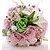 abordables Fleurs de mariage-Fleurs de mariage Bouquets Mariage / Fête / Soirée Fleur séchée / Polyester / Satin 30cm