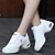 voordelige Danssneakers-Dames Moderne dansschoenen Sneaker Lage hak Synthetisch Veters Wit / Zwart / Rood