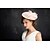 cheap Headpieces-Tulle Flax Feather Net Fascinators Headpiece Classical Feminine Style