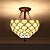 voordelige Plafondlampen-2-Light 30cm LED / ontwerpers Plafond Lampen Glas Glas Anderen Tiffany 110-120V / 220-240V / E26 / E27
