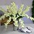 preiswerte Künstliche Blume-1 Ast Polyester Kunststoff Orchideen Tisch-Blumen Künstliche Blumen