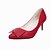 billige Højhælede sko til kvinder-Hæle-Kunstlæder-Basispumps-Dame-Sort Rød Hvid-Bryllup Kontor Formelt Fritid Fest/aften-Stilethæl