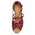 voordelige Latin dansschoenen-Dames Latin dansschoenen / Salsa dansschoenen Satijn Gesp Sandalen / Hakken Gesp / Uitgehold Speciale hak Aanpasbaar Dansschoenen Paars / Blauw / Voor Binnen / Professioneel