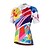cheap Men&#039;s Clothing Sets-Miloto Women&#039;s Short Sleeve Cycling Jersey with Shorts Summer Lycra Polyester Pink Rainbow Plus Size Bike Shorts Jersey Bib Tights Quick Dry Breathable Back Pocket Sweat wicking Sports Rainbow