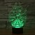 billige Indretnings- og natlamper-3D natlys Dekorativ LED 1 stk
