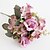 billige Kunstig blomst-1 Afdeling Polyester Plastik Roser Bordblomst Kunstige blomster