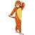 voordelige Kigurumi-pyjama&#039;s-Kinderen Kigurumi pyjamas Tiger Dieren Onesie pyjamas Fluwelen Mink Oranje Cosplay Voor Jongens en meisjes Dieren nachtkleding spotprent Festival / Feestdagen kostuums / Gympak / Onesie