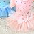 cheap Dog Clothes-Dog Dress Puppy Clothes Floral Botanical Princess Birthday Fashion Winter Dog Clothes Puppy Clothes Dog Outfits Blue Pink Costume for Girl and Boy Dog Terylene Cotton XS S M L XL