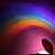 baratos Iluminação Noturna &amp; Decoração-Lâmpada de projeção de arco-íris lava em forma de ovo lâmpada de projeção colorida levou luz da noite criativa