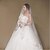 cheap Wedding Veils-One-tier Lace Applique Edge Wedding Veil Chapel Veils 53 Lace / Tulle / Classic