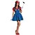 cheap Videogame Costumes-Videogame Cosplay Costume Halloween Festival / Holiday Terylene Red / Green Carnival Costumes Patchwork / Dress / More Accessories / Dress / More Accessories