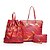 preiswerte Taschensets-Damen Taschen PU Bag Set 3 Stück Geldbörse Set für Normal Ganzjährig Weiß Schwarz Rot Blau